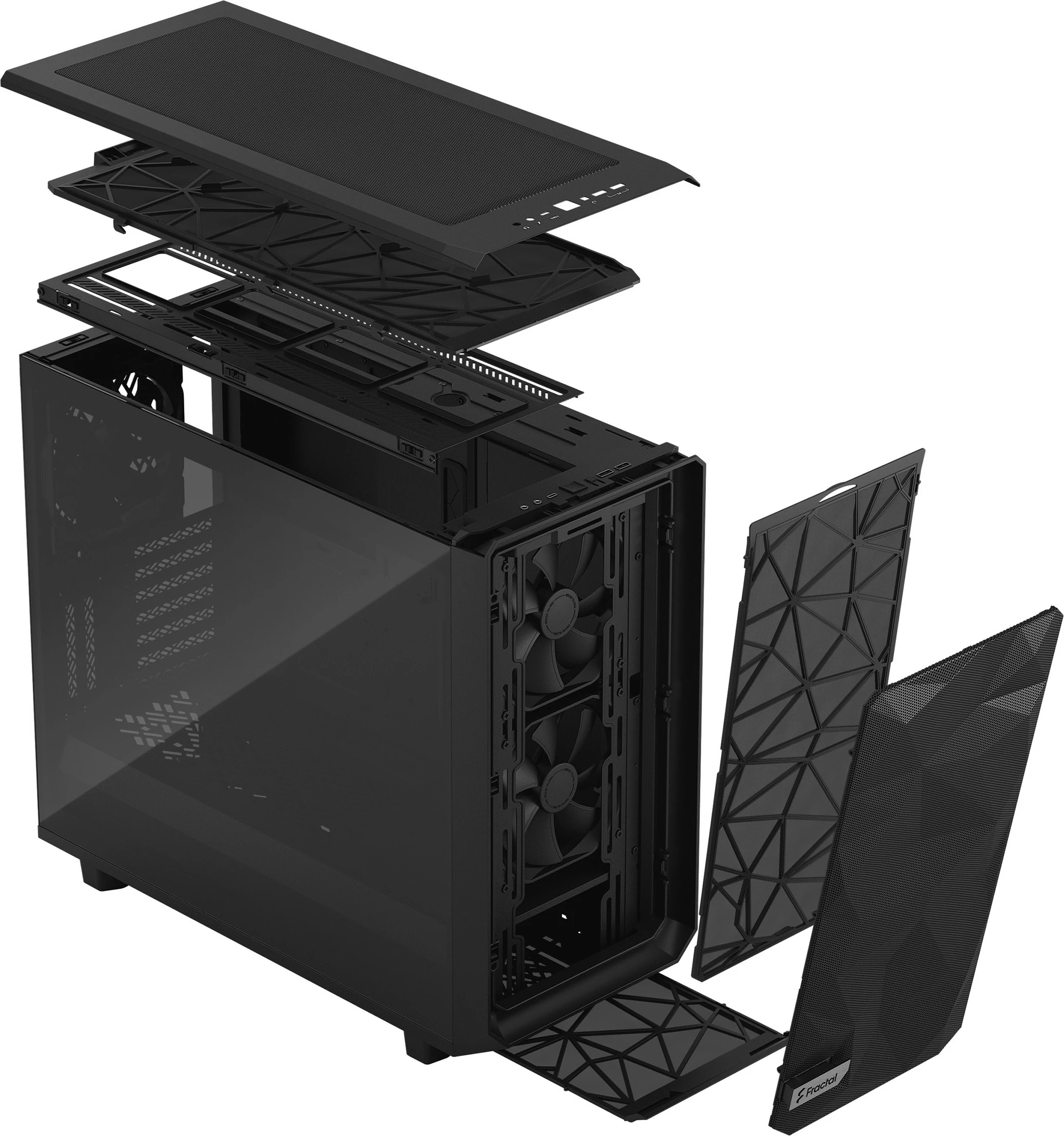 Ohišje Meshify 2 Fractal Design, Tower, ATX, EATX, micro ATX, Mini-ITX, črno