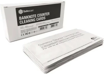 Čistilne kartice za števec bankovcev SafeScan, bele, komplet