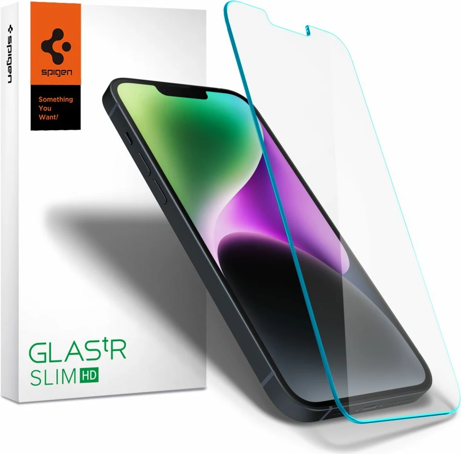 Zaščitno kaljeno steklo Glas.tR Slim Spigen za iPhone 13 Pro Max / 14 Plus