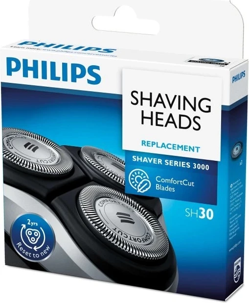 Krogelne glave za britje, 3 kosi, srebrne - Philips SH30/50