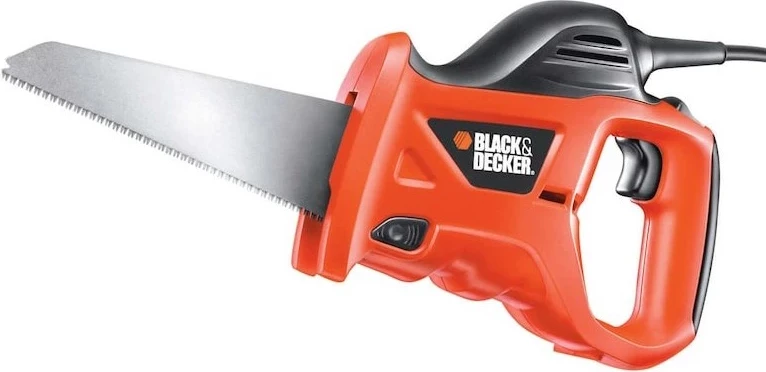 Ročna električna žaga s 23,9 cm rezilom BLACK+DECKER KS880EC-QS, oranžna