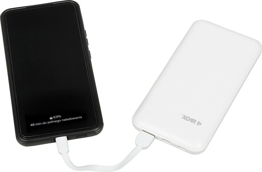 Zunanji akumulator iBOX PB10, 10000 mAh, bel