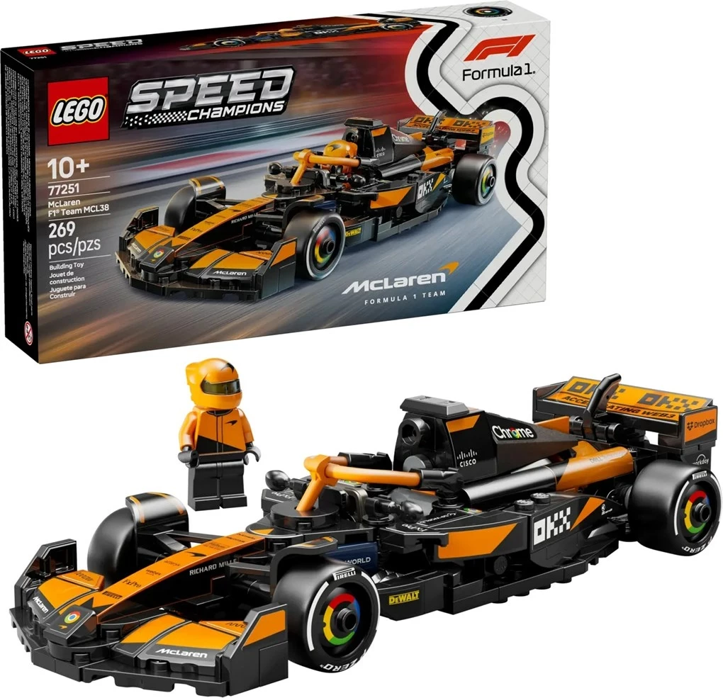 Model dirkalnega avtomobila McLaren F1 Team MCL38, 269 kosov - LEGO Speed Champions