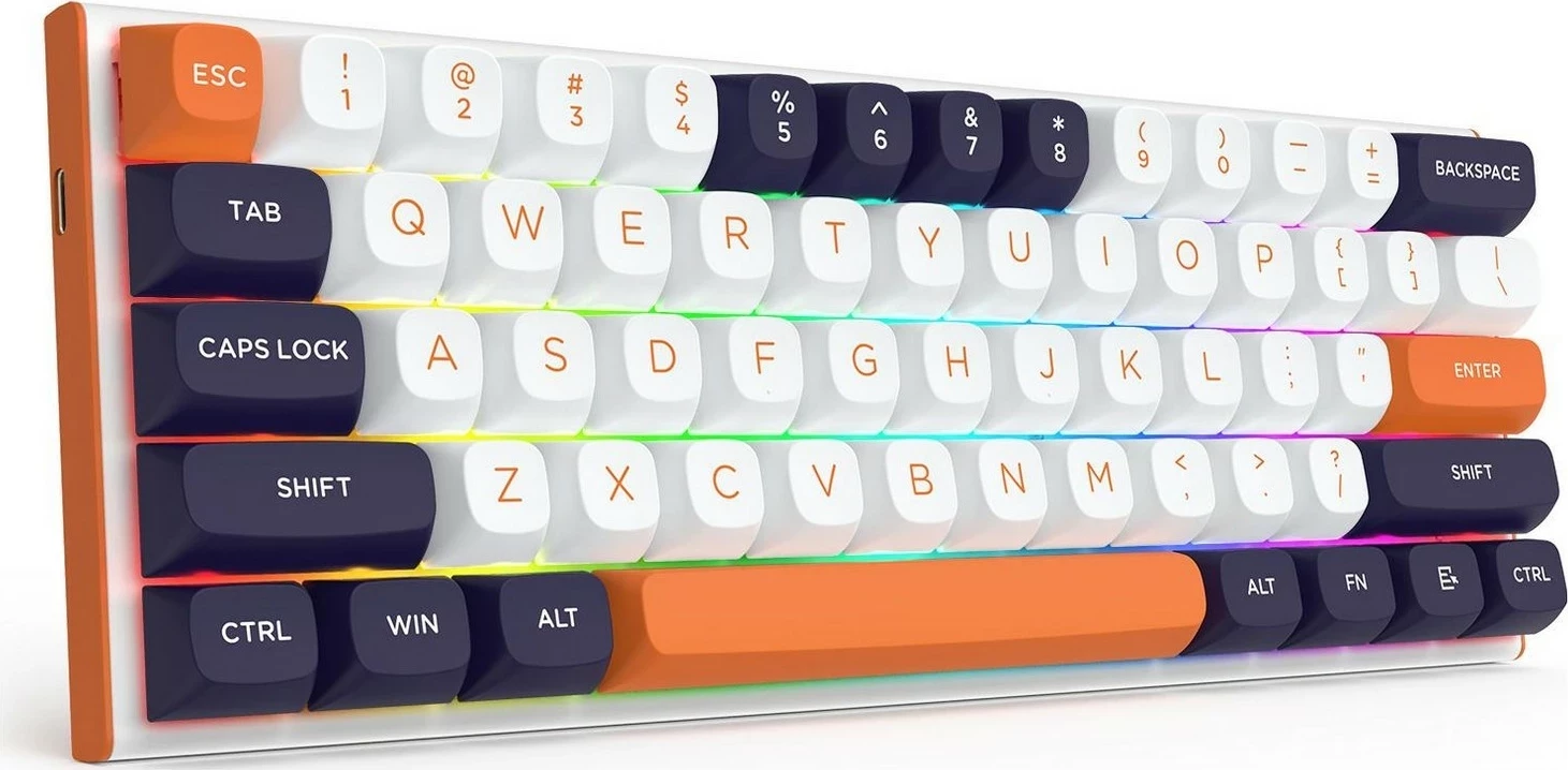 Me 61 tipk, RGB, bela-modro Redragon K683 tipkovnica