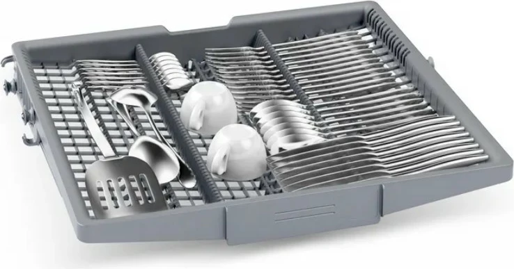 Vgradni sprednji pomivalni stroj Bosch SMU2HVS06E, 14 kompletov, 60 cm, 46 dB, razred C, Home Connect, ExtraDry, inox