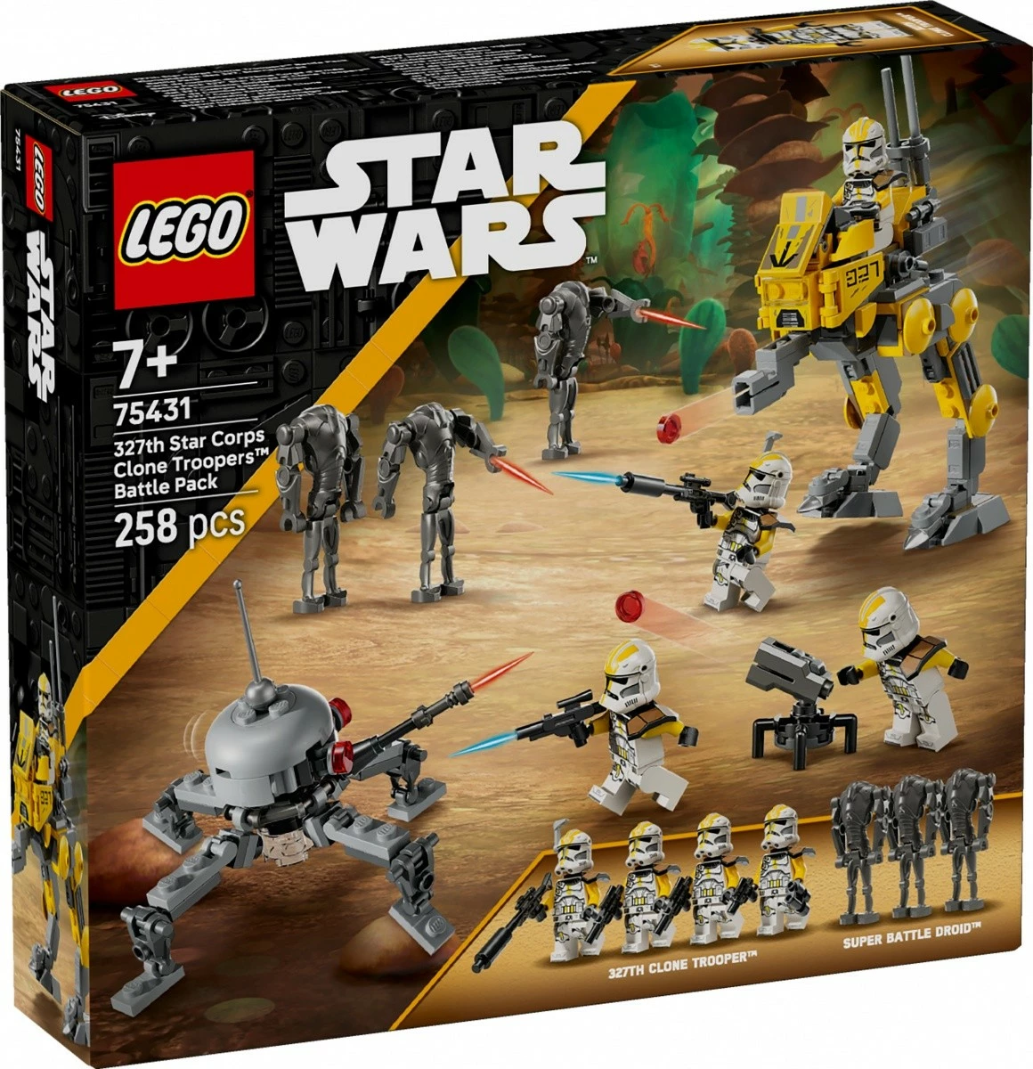 Gradbeni set LEGO Star Wars 75431, 327th Star Corps klonovski vojaki, 258 kosov