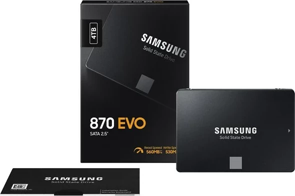 SSD 4 TB, 2,5", SATA III, črn Samsung 870 EVO