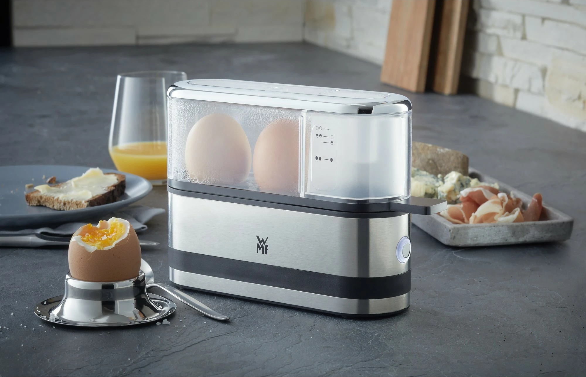 Kuhalnik za jajca WMF KÜCHENminis 2-Eierkocher, 2 jajci, nerjaveče jeklo