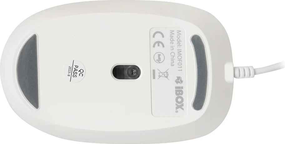 Optični miš z žico iBOX i011 Seagull, bel