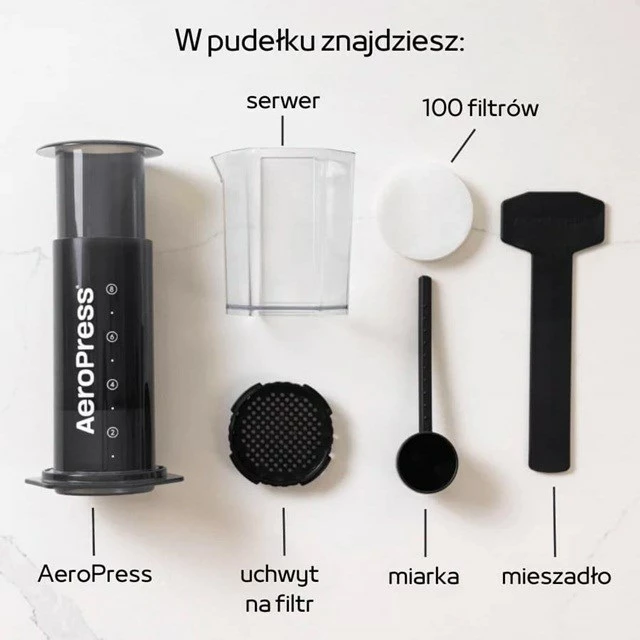 Ročni aparat za kavo AeroPress XL, prozoren
