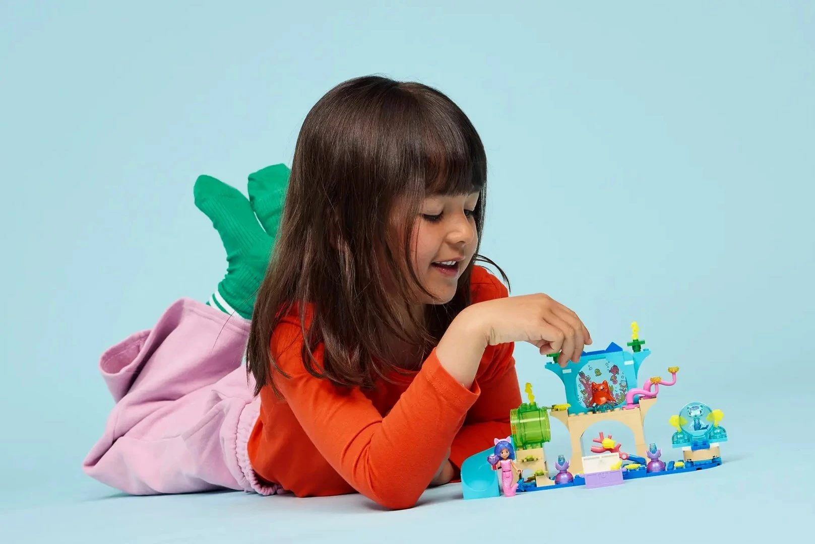 Set morske deklice Gabby’s Dollhouse Mermaid Gabby's Aquarium Adventure 11204, 103 delov