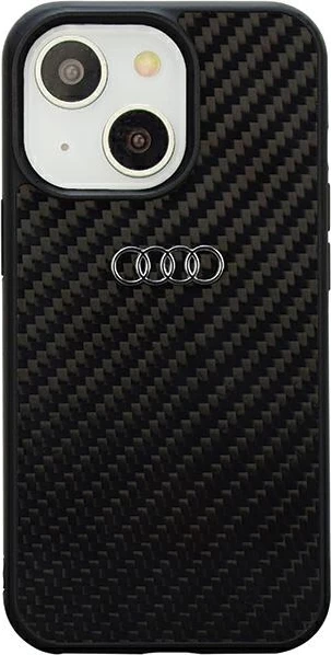Ovitek iz karbonskih vlaken za iPhone 14 6,1, Audi, črn