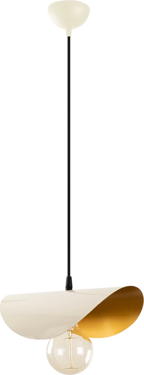 Moderna stropna svetilka, bela in zlata, Opviq Sivani MR-829