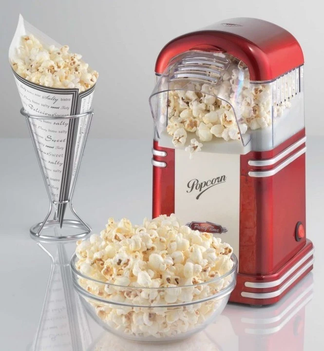 Pekač kokic Ariete 2954, rdeče/belo