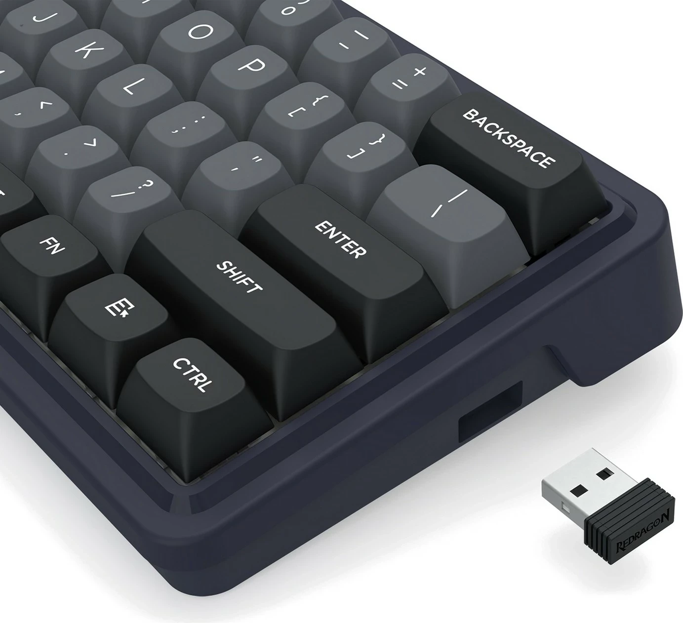 Mehanična tipkovnica Redragon Draconic V2 K730GB-RGB-PRO, 61 tipk, RGB, brezžična/žična, črna