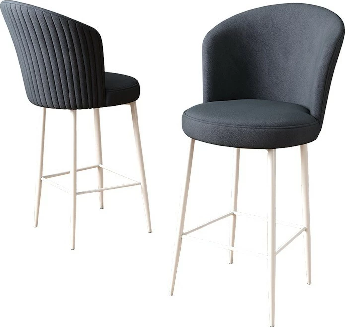 Set barskih stolov (2 kosa), Hanah Home Alte, antracit, bela