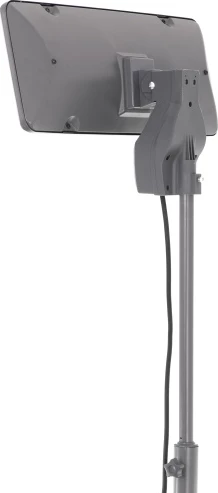 Stoječi grelec za teraso Adler Camry CR 7737, 1000/2000 W, kvarčni grelci, IP24, 14 m², višina 157–202 cm, siv