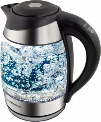 Električna vrelna posoda 1,7 L, 2200 W, črna, steklo Esperanza EKK026