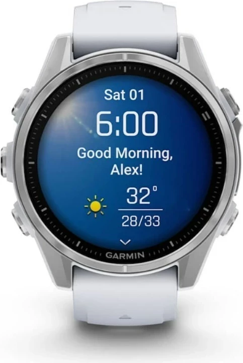 Pametna športna ura Garmin Fenix 8, 43 mm, AMOLED, 32 GB, GPS, srebrna Pametna športna ura Garmin Fenix 8, 43 mm, AMOLED, 32 GB, GPS, srebrna