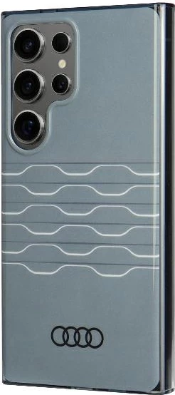 Ovitek IML z geometričnim vzorcem, Audi, za Samsung Galaxy S24 Ultra, trd, siv