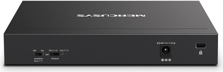 8-portni Gigabitni switch PoE+ Mercusys MS108GP, črn 8-portni Gigabitni switch PoE+ Mercusys MS108GP, črn