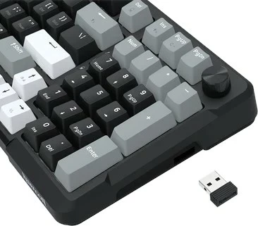 Mehanska tipkovnica Redragon ARLOKKS QMK K742, 96%, RGB, brezžično/žično, angleška, črna