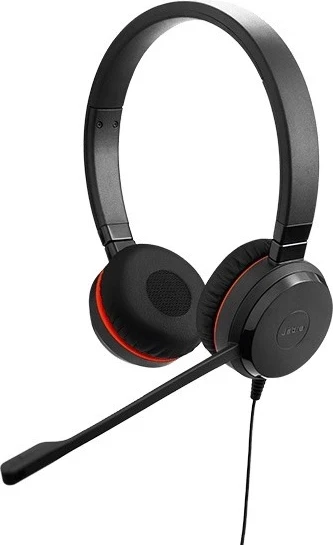 Stereofonske slušalke Jabra Evolve 30 II MS, z žico, črno-rdeče