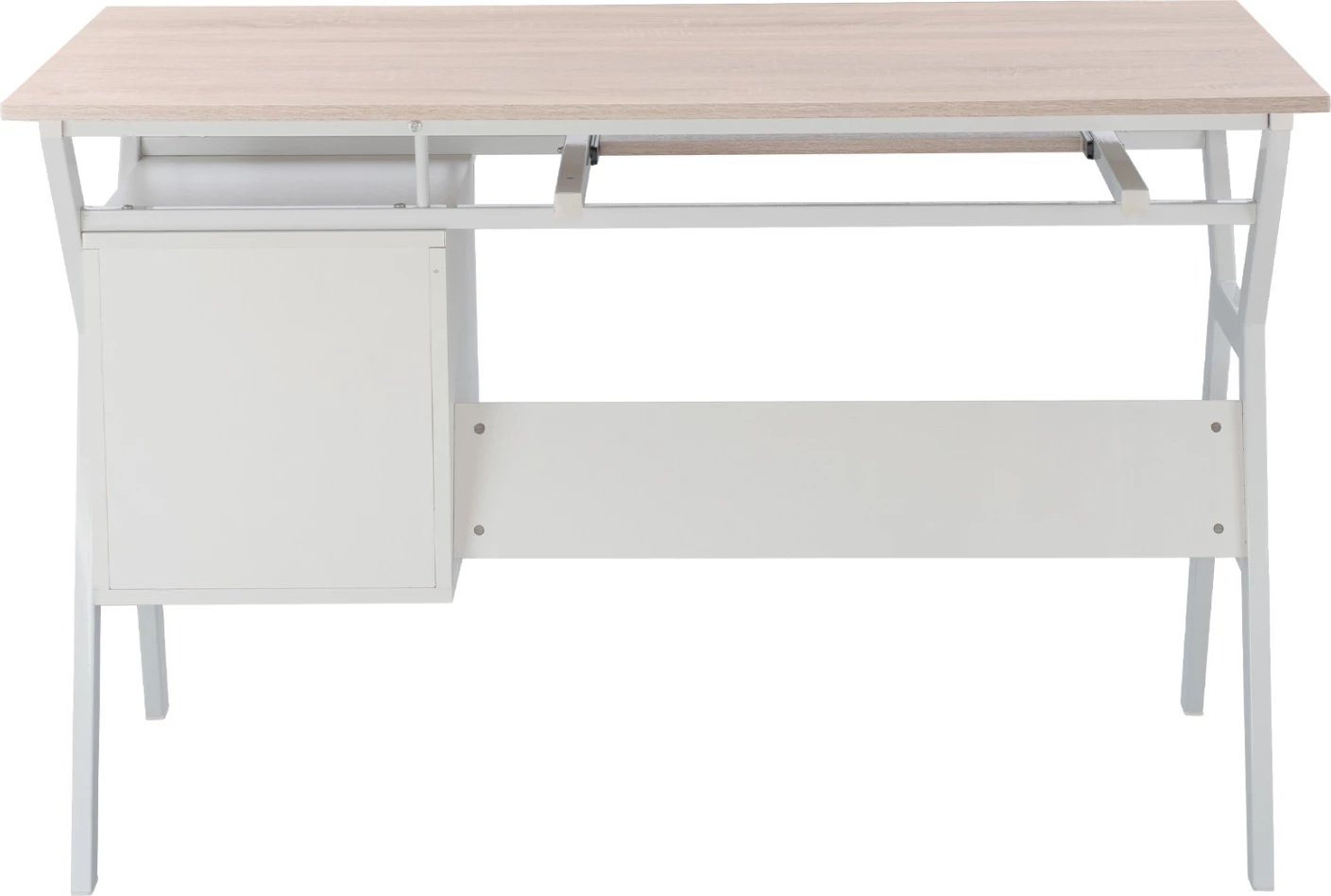 FH2130.01 pisalna miza, SONOMA-bela, 120X60X76