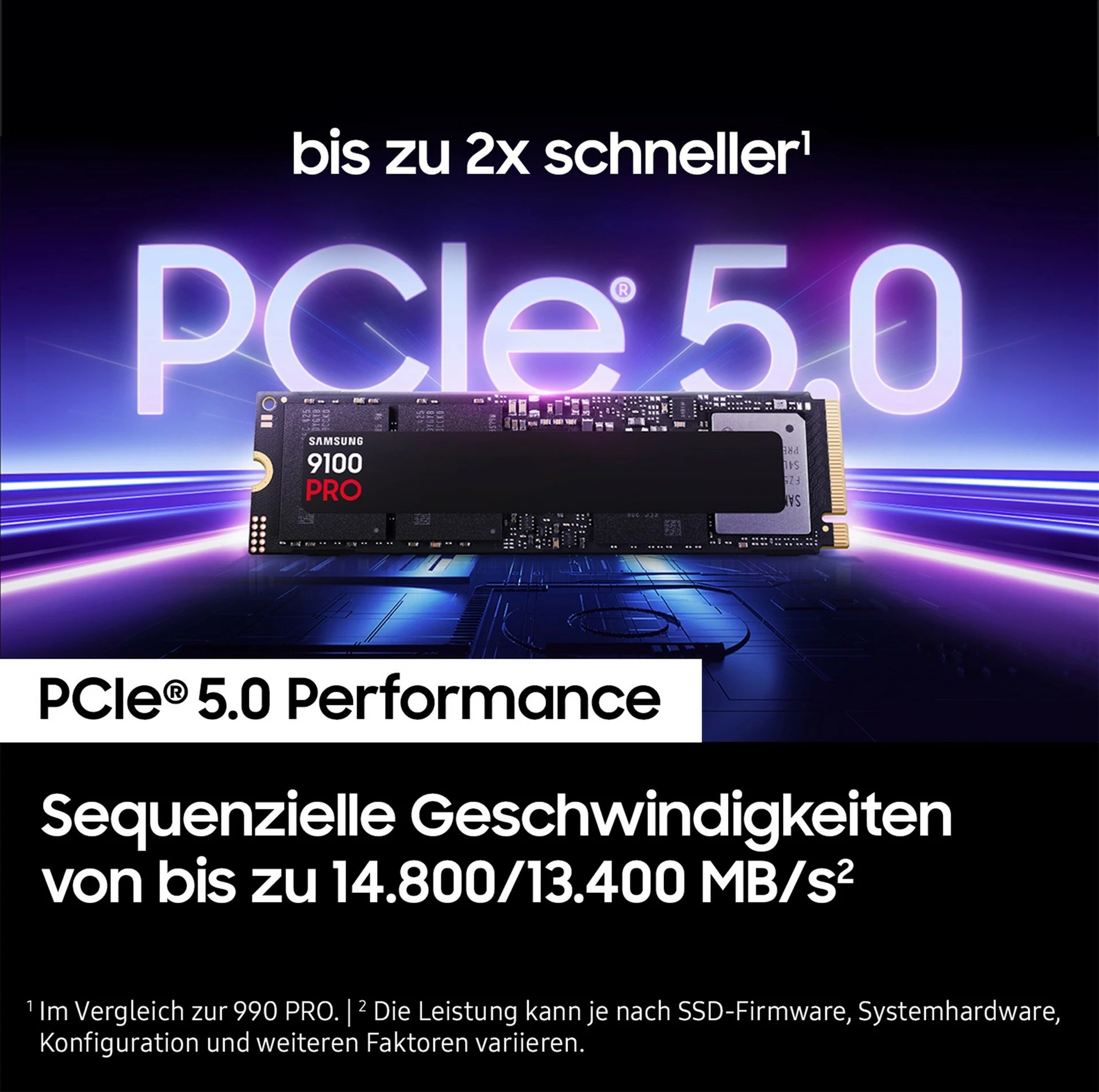 SSD zmogljiv Samsung 9100 PRO PCIe 5.0 NVMe M.2 1 TB