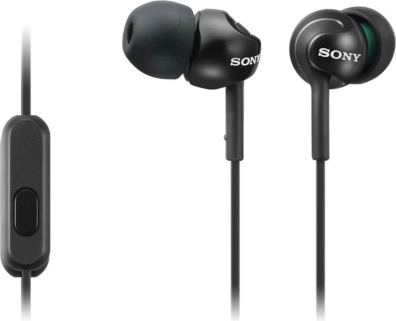 In-ear slušalke SONY MDR-EX110APB, z mikrofonom, črne