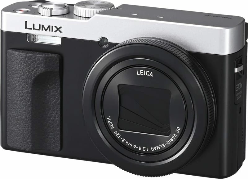 Digitalni fotoaparat LUMIX TZ99 Panasonic, 20,3 MP, 30× optični zoom, 4K, Wi‑Fi, srebrn
