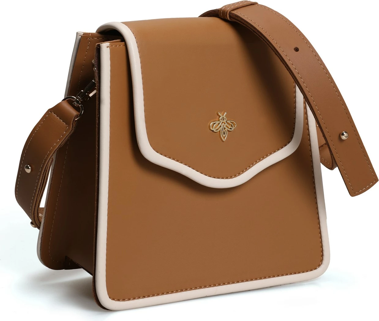 Torbica za ramo Lucky Bees 1248, camel-krem