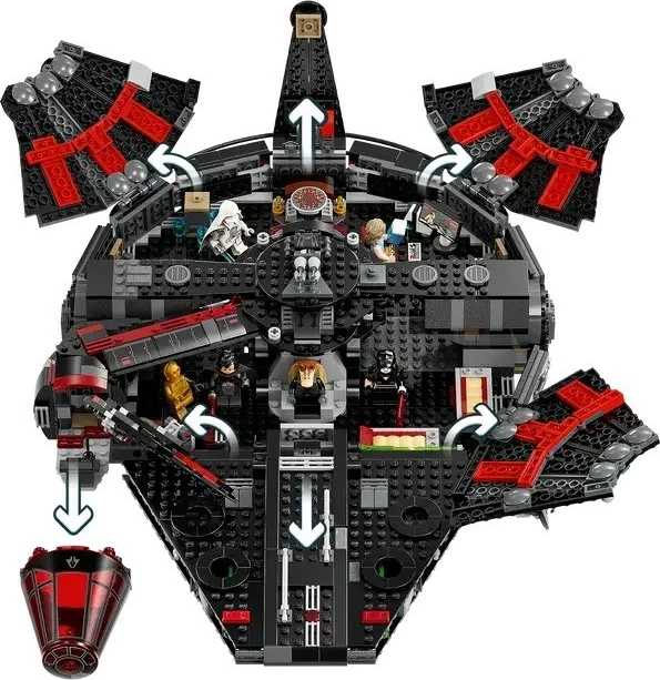 Model The Dark Falcon, LEGO Star Wars 75389, 6 minifigur