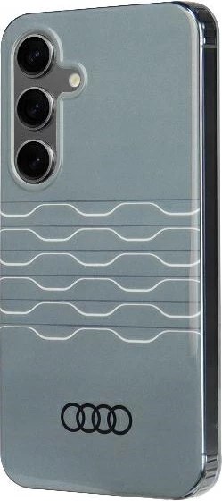Ovitek z geometrijskim vzorcem Audi IML za Samsung Galaxy S24, trdo ohišje, siv