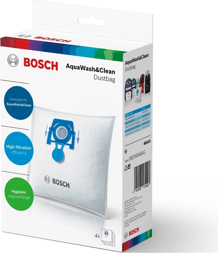 Vrečke za sesalnik Bosch BBZWD4BAG, bele