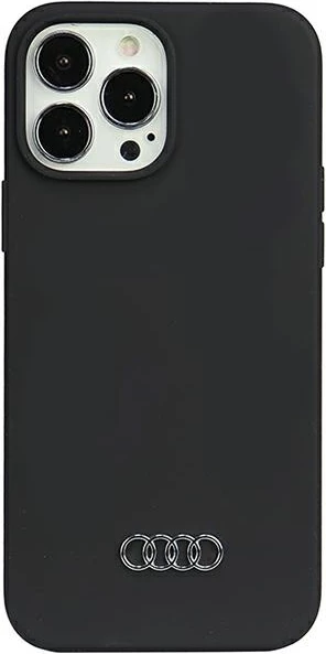 Silikonski ovitek za telefon Audi za iPhone 13 Pro Max 6,7\", črn