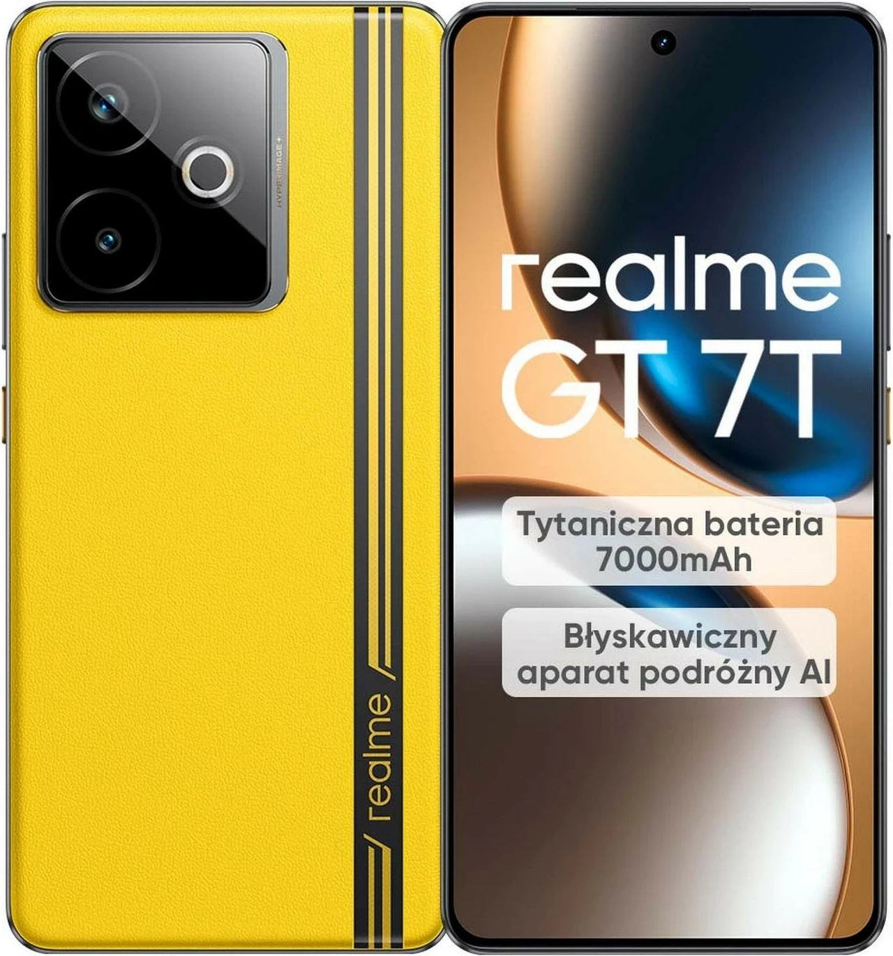 Napreden pametni telefon 12/512GB Realme GT 7T rumen