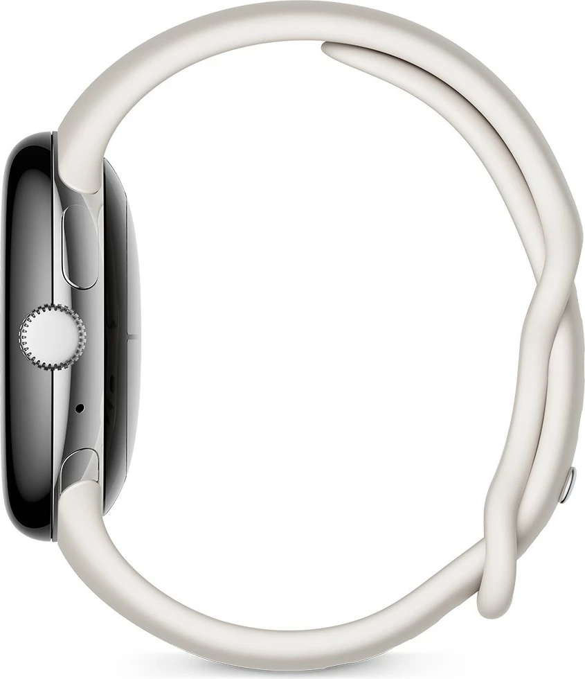 Trak iz nerjavečega jekla za pametno uro, Google Pixel Watch, bel (chalk), S/L