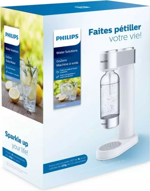 Saturator vode Philips GoZero ADD4902WH/10, 1 L, inox, bel