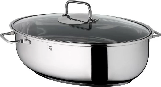 Pekač z steklenim pokrovom in termometrom, WMF, iz nerjavnega jekla