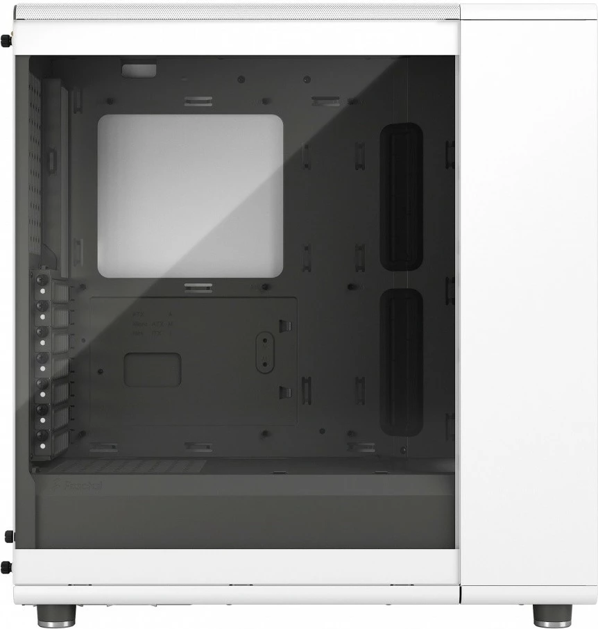Računalniško ohišje Fractal Design North Chalk White TG Clear Tint, ATX, kaljeno steklo, belo
