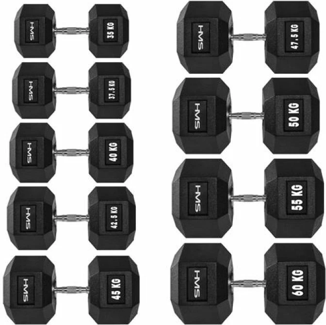 Utež za vadbo 4 kg HMS HEX PRO