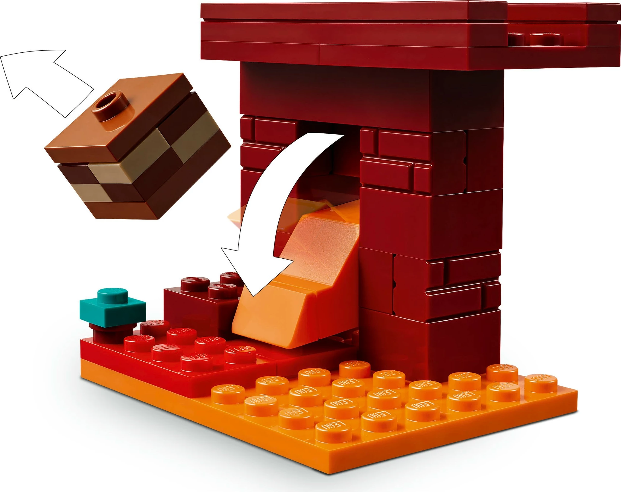 Set za gradnjo LEGO Minecraft 21266, 99 delov, večbarven
