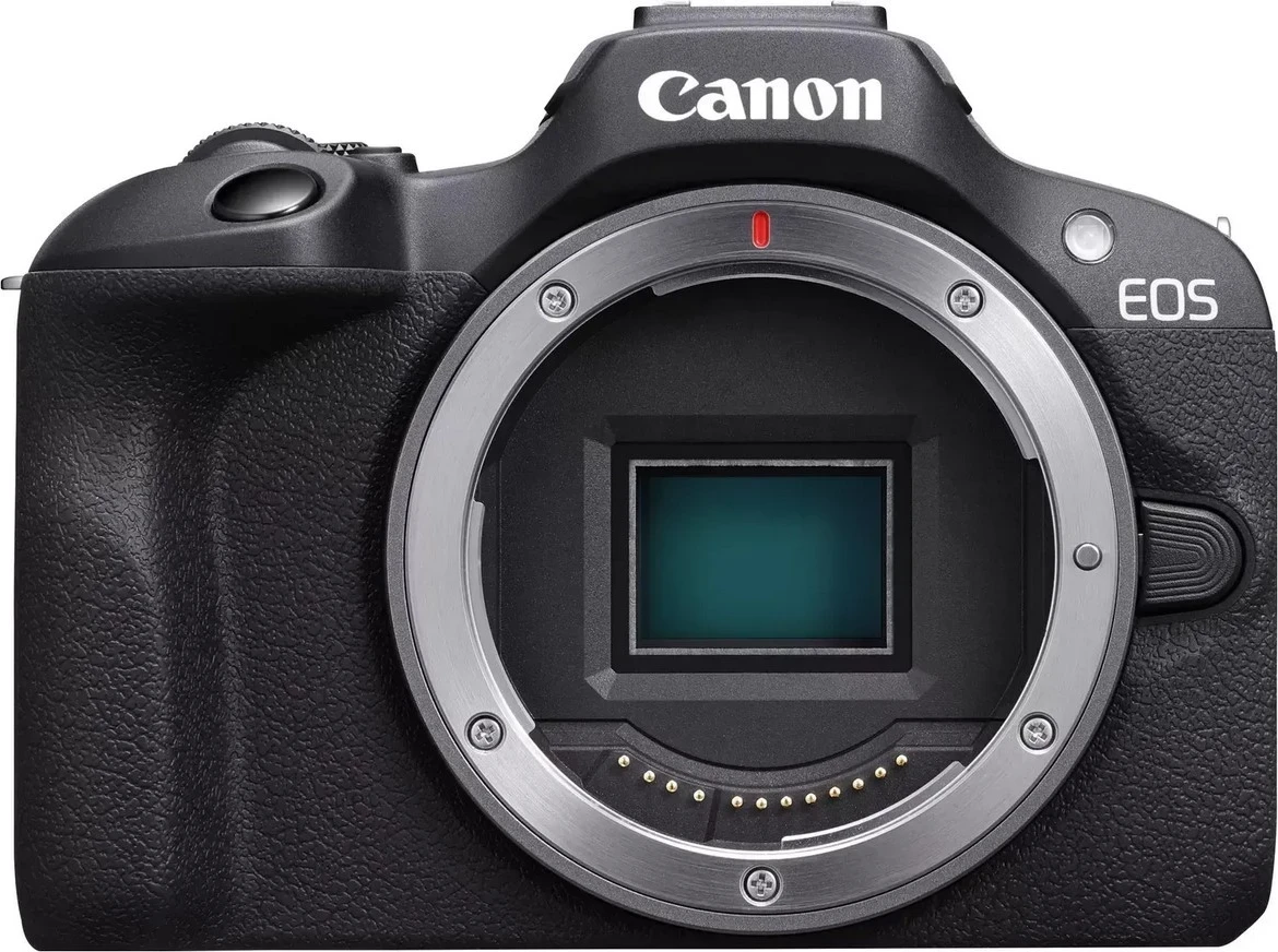 Fotoaparat Canon EOS R100 s kit objektivoma RF-S 18-45mm IS STM in RF-S 55-210mm IS STM, črn