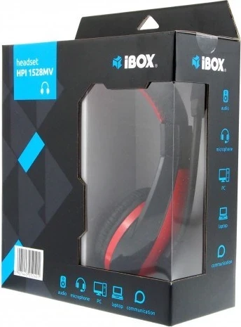 Stereo slušalke Box HPI 1528 MV, črne