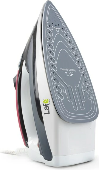 Parni likalnik, 2200 W, keramična plošča, črno/rdeč Lafe LAF02b