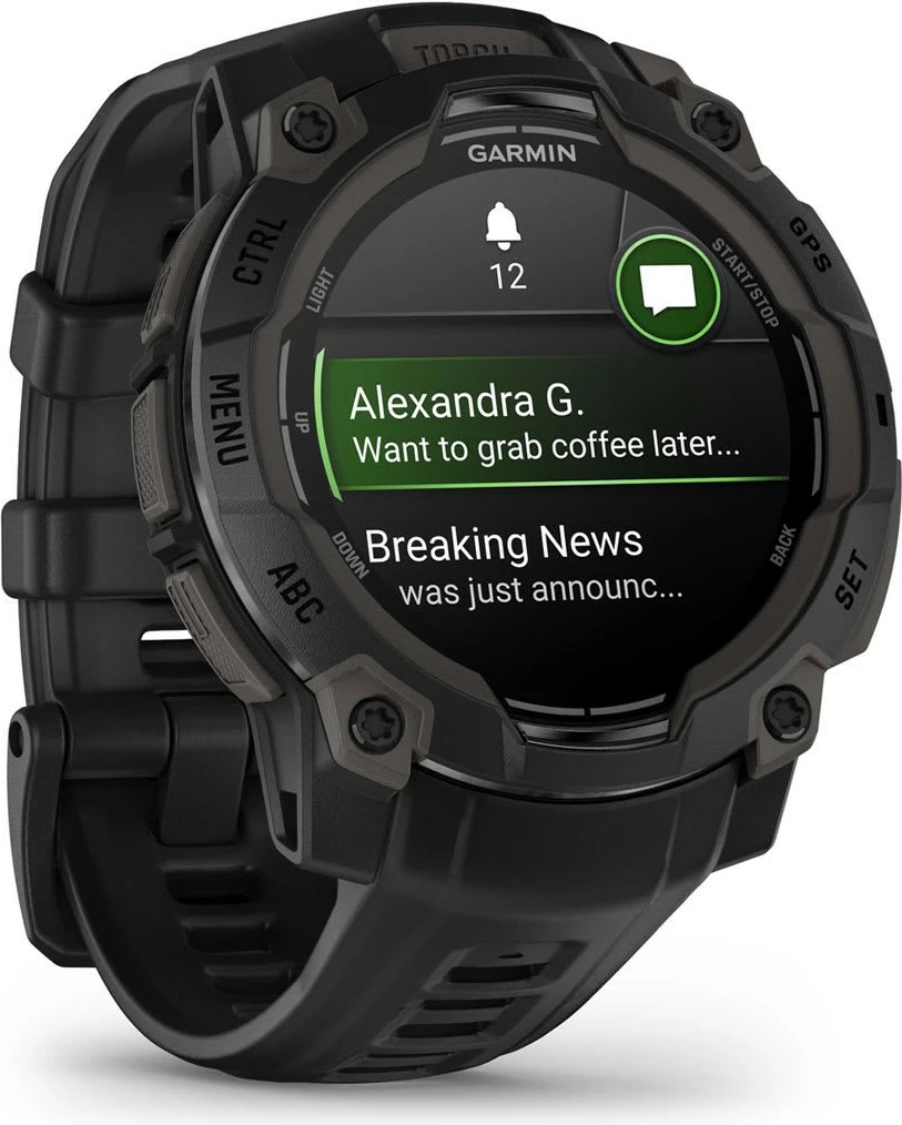 Pameten zaslon AMOLED, 4 GB, GPS, črn Garmin Instinct 3