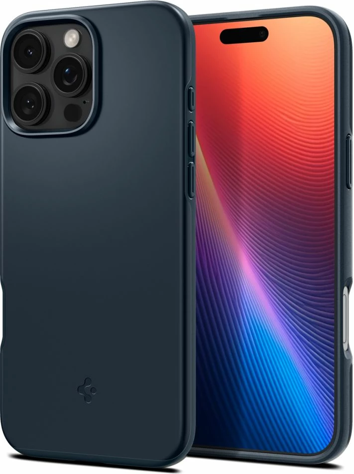 Ultra tanek ovitek MagSafe za telefon iPhone 16 Pro Max, Spigen, temno siv