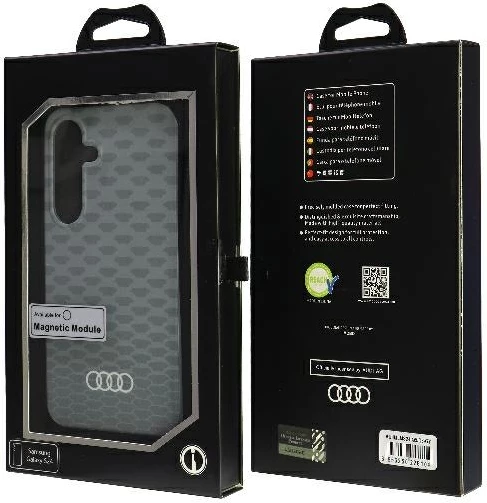 Ovitek za telefon z vzorcem šivov Audi IML, MagSafe, za Samsung Galaxy S24, siv