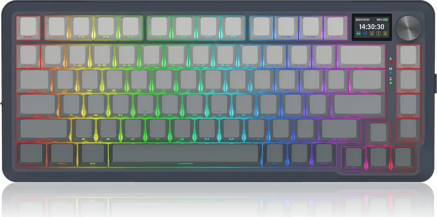 Mehančna igralna tipkovnica, Redragon K708GG-RGB-PRO Flekact, RGB, siva